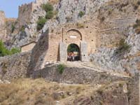 acrocorinth enterance Jon & Tony